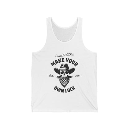 Make Your Own Luck Unisex Tank - Black Logo