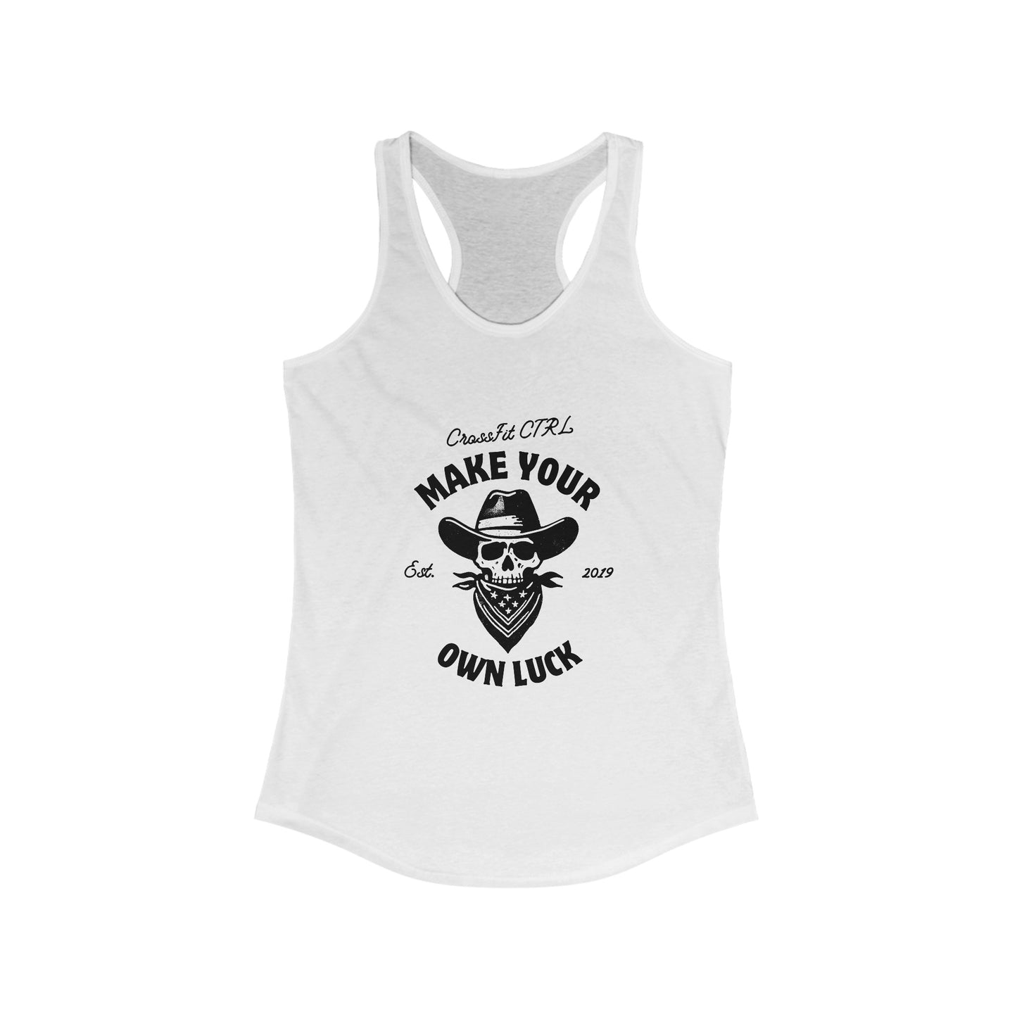 Make Your Own Luck Racerback Tank - Black Logo