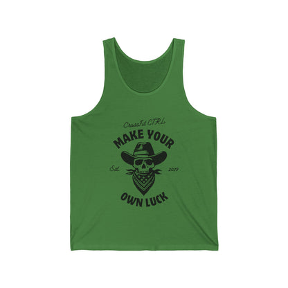 Make Your Own Luck Unisex Tank - Black Logo